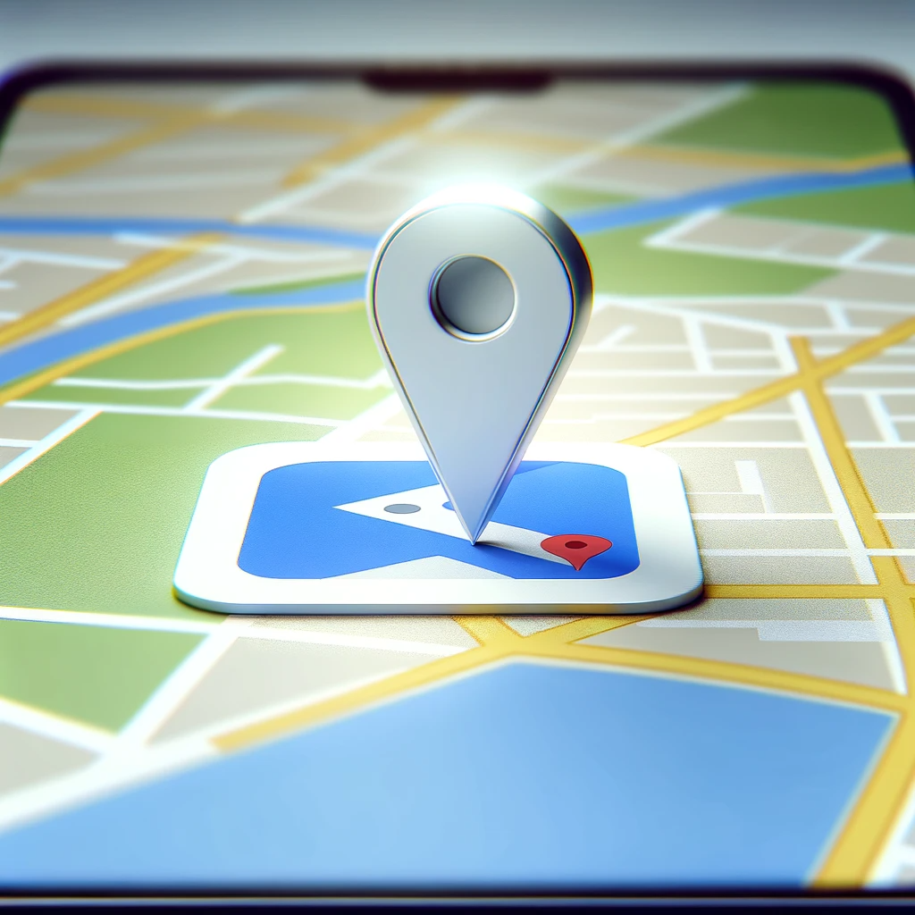 Google Maps pin showing a local business location